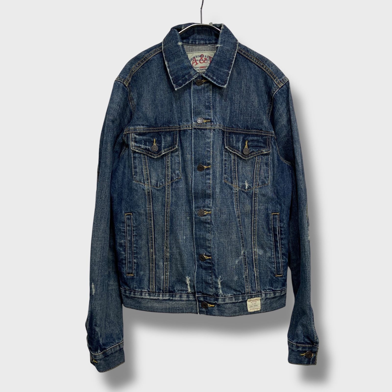 ☆Abercrombie&Fitch☆ダメージー加工デニムジャケット☆Gジャン 