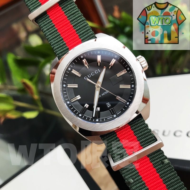 今日WTO】Gucci グッチ G2570 シリーズ腕時計 シンプルで剛性感