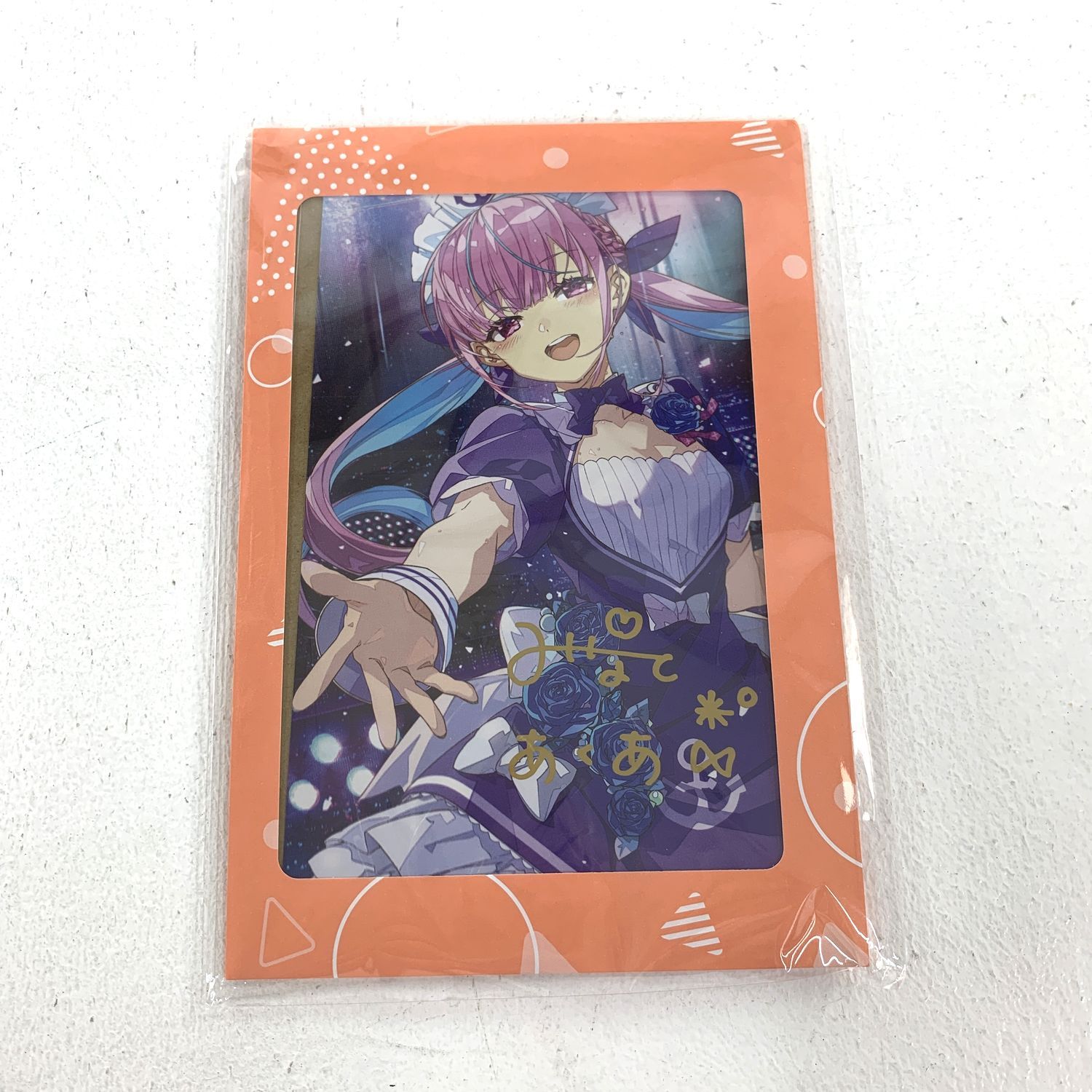 【★加古川物流】【未開封品】湊あくあ 活動6周年記念 直筆サイン入りポスト　ホロライブ【718】 ☆加古川物流】【未開封品】湊あくあ 活動6周年記念 直筆サイン