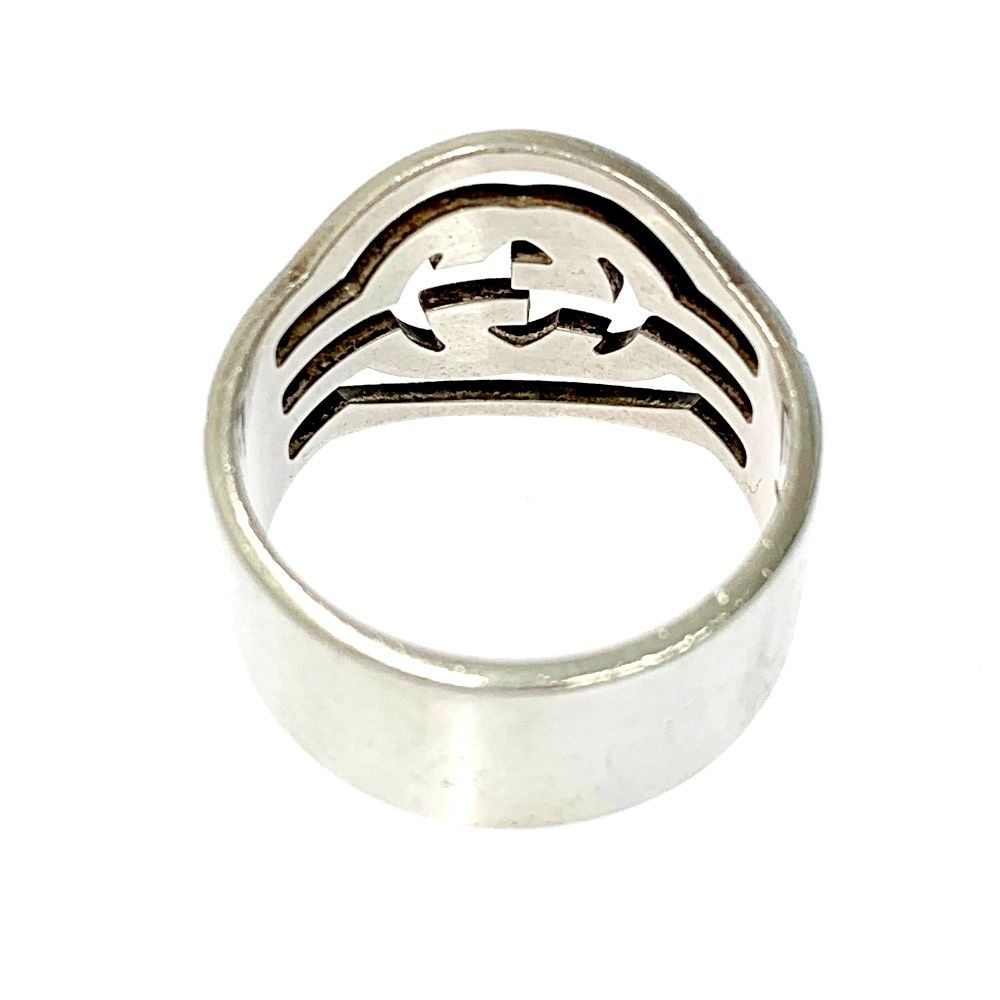 中古】GUCCI グッチ シルバー インターロッキングG リング 7.7g