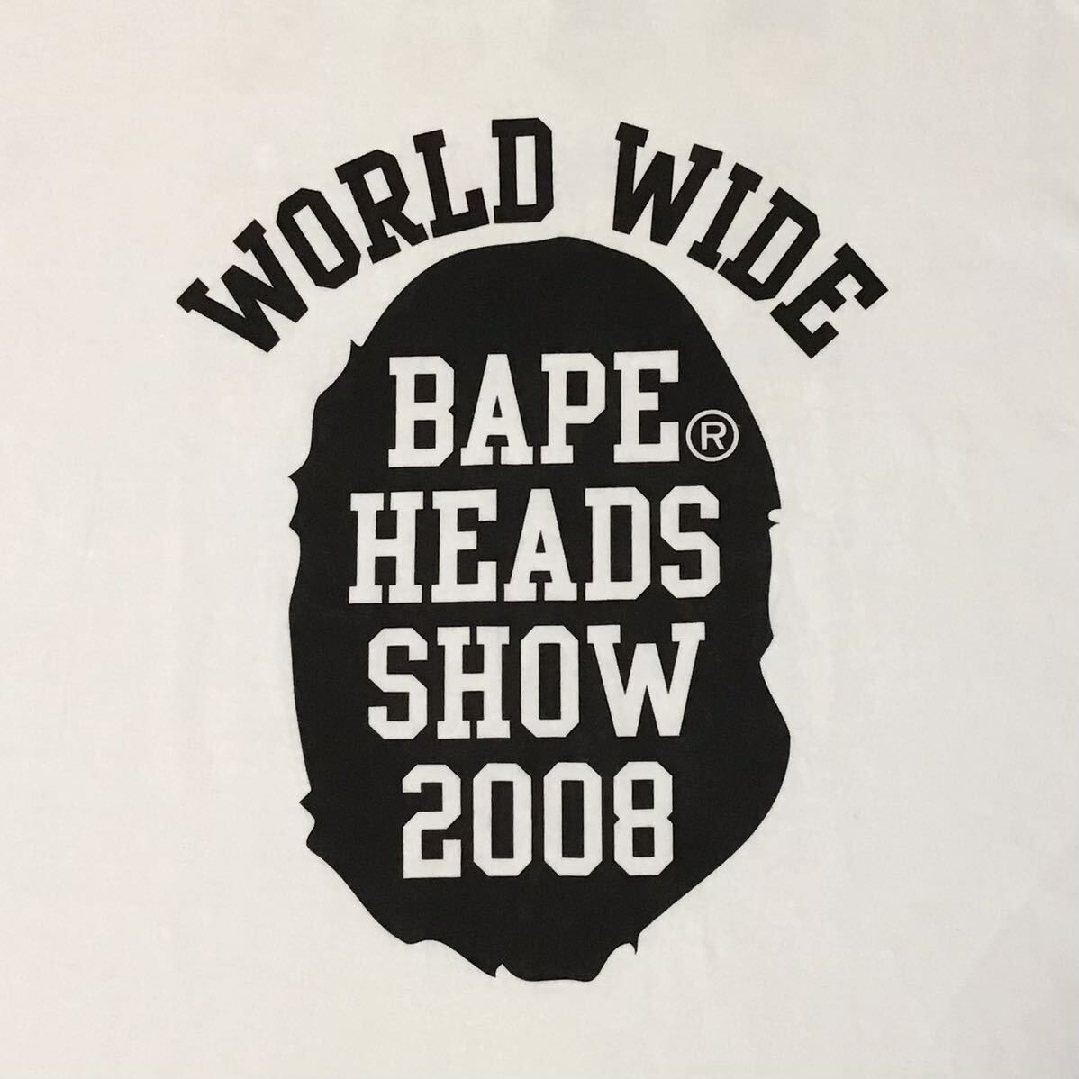 ☆美品☆ BAPE HEADS SHOW 2008 Tシャツ Lサイズ a bathing ape Kanye 