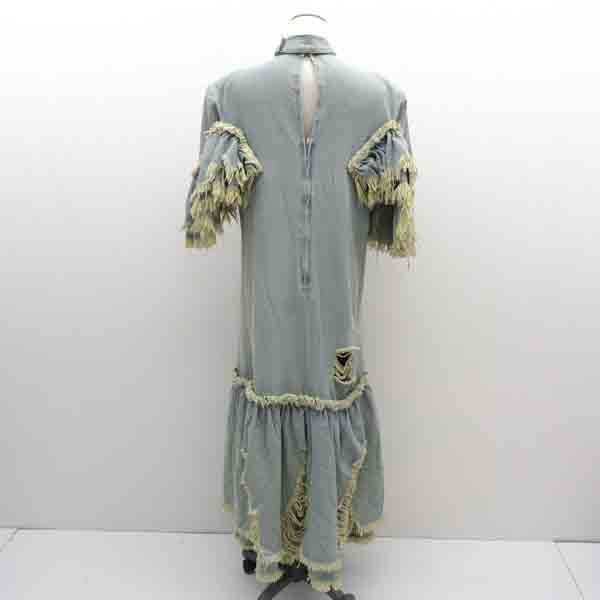 neith. ネイス ◆デニムドレス ワンピース リボン付き ブルー フリー 1002-41010 レディース ガールズ LADY 女性 婦人 レディースファッション