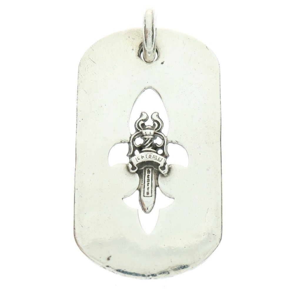 CHROME HEARTS クロムハーツ D TAG LRG FLE DAG フ ダガー ラージ ドッグタグ ペンダントトップ シルバー