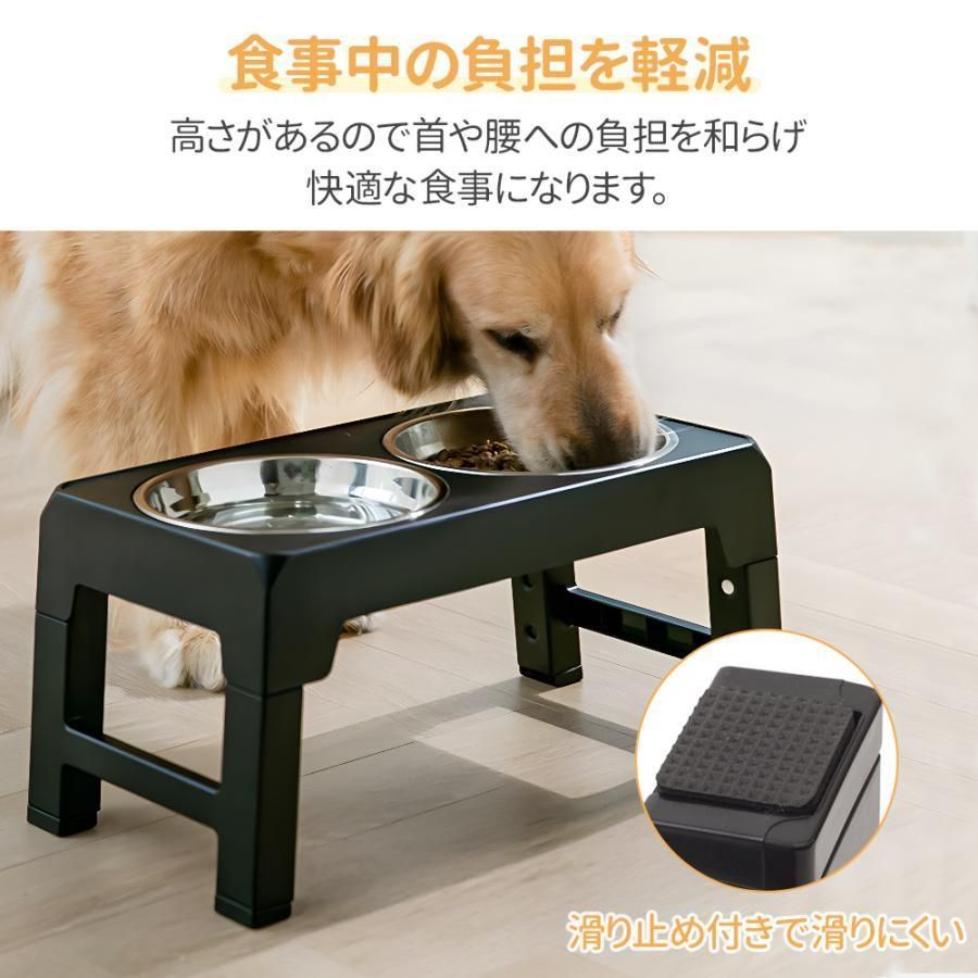 りあフードスタンド、フードテーブル、餌台、ご飯台、餌入れ、水入れ、犬 フードボウル 餌入れ エサ入れ 大型犬 犬 スタンド フード