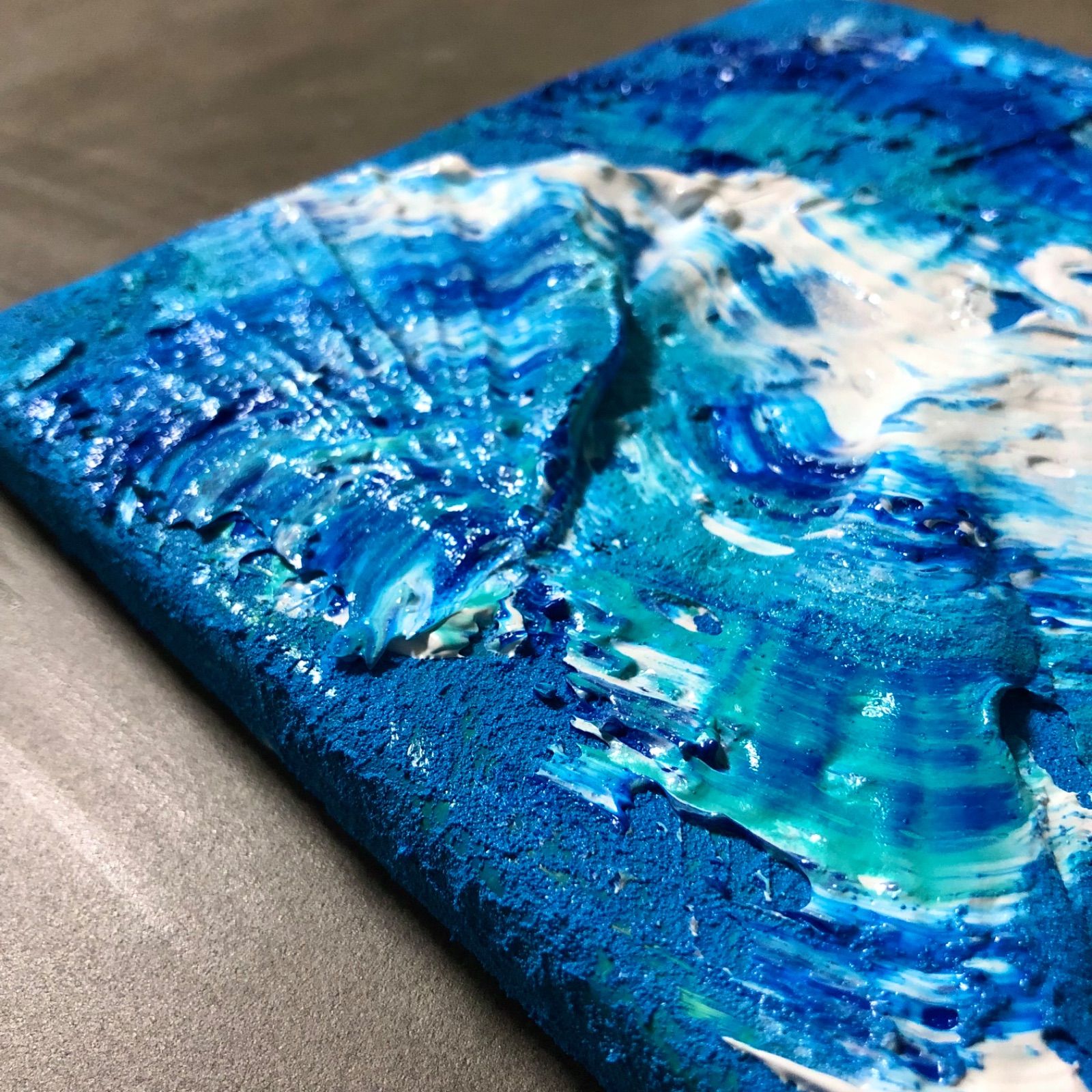 抽象画 アート モダン インテリア テクスチャー 原画 宇宙 海