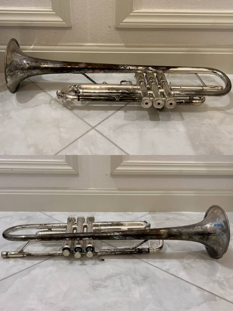 極美品】Minerva ミネルバ トランペット MTR500S ケース付き 洗浄