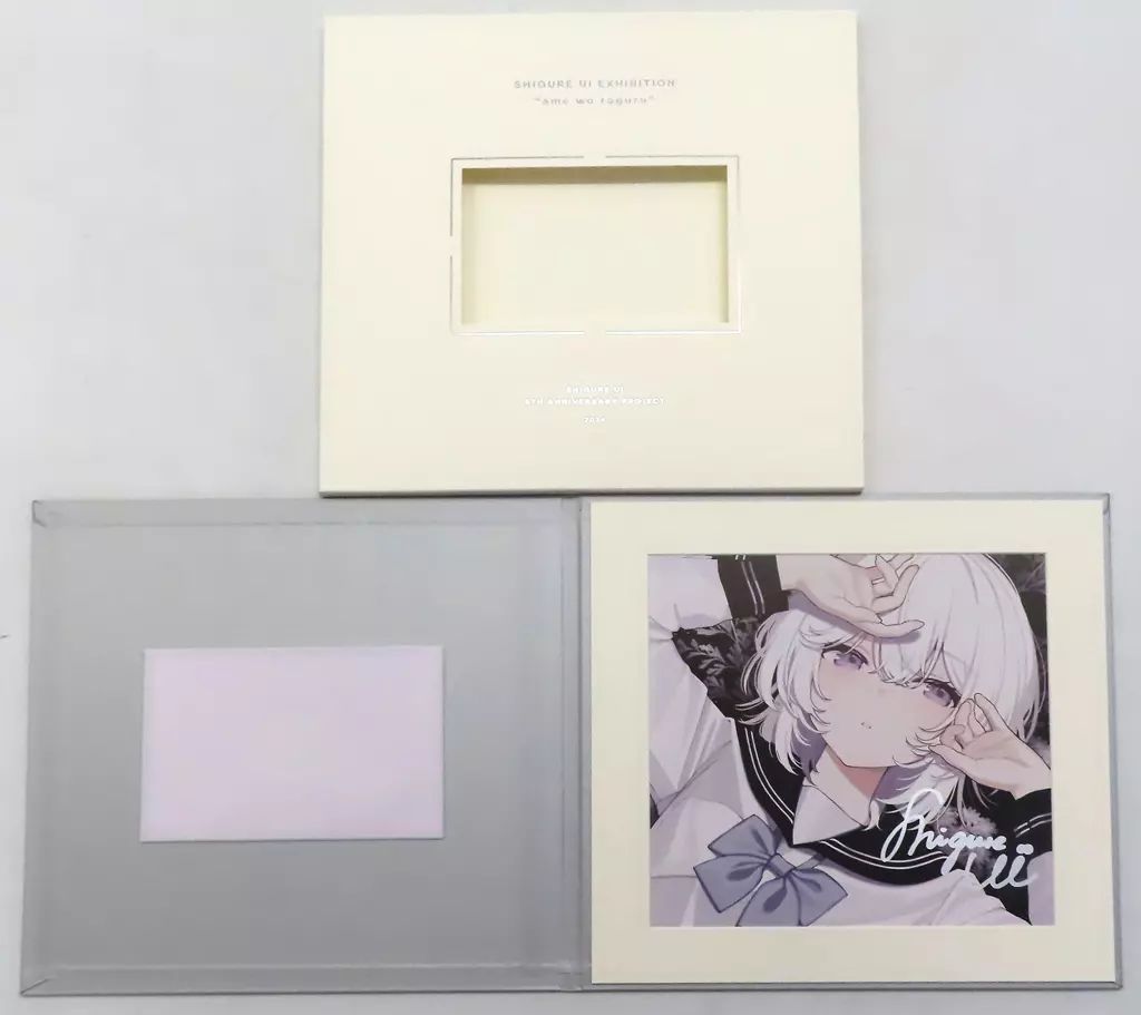 しぐれうい 雨を手繰る ケース入り直筆サイン色紙 中古】紙製品 しぐれういイラスト 豪華仕様 ケース入り直筆