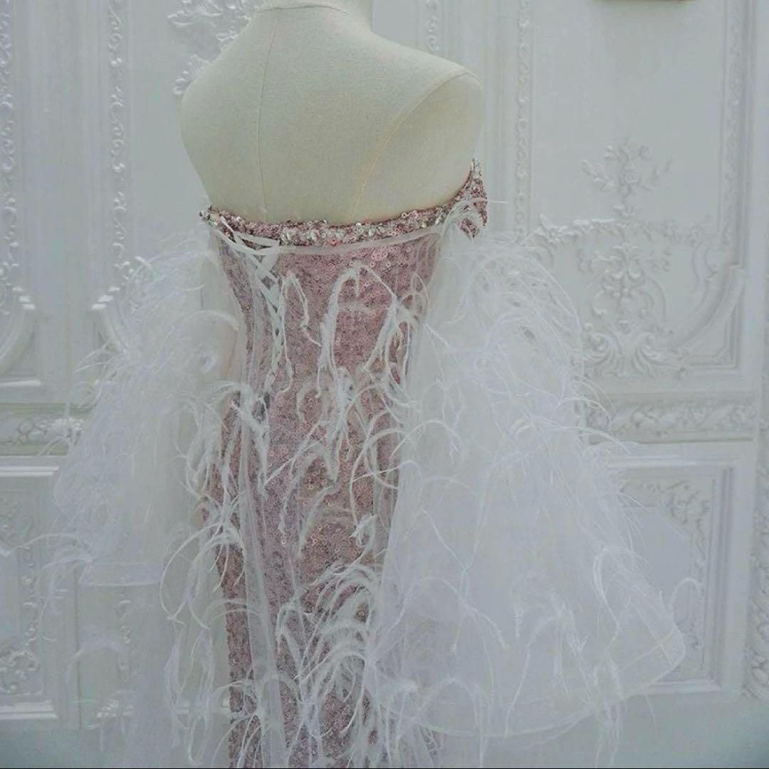 ショール付き スパンコールのベア イブニングドレス?.? - メルカリ