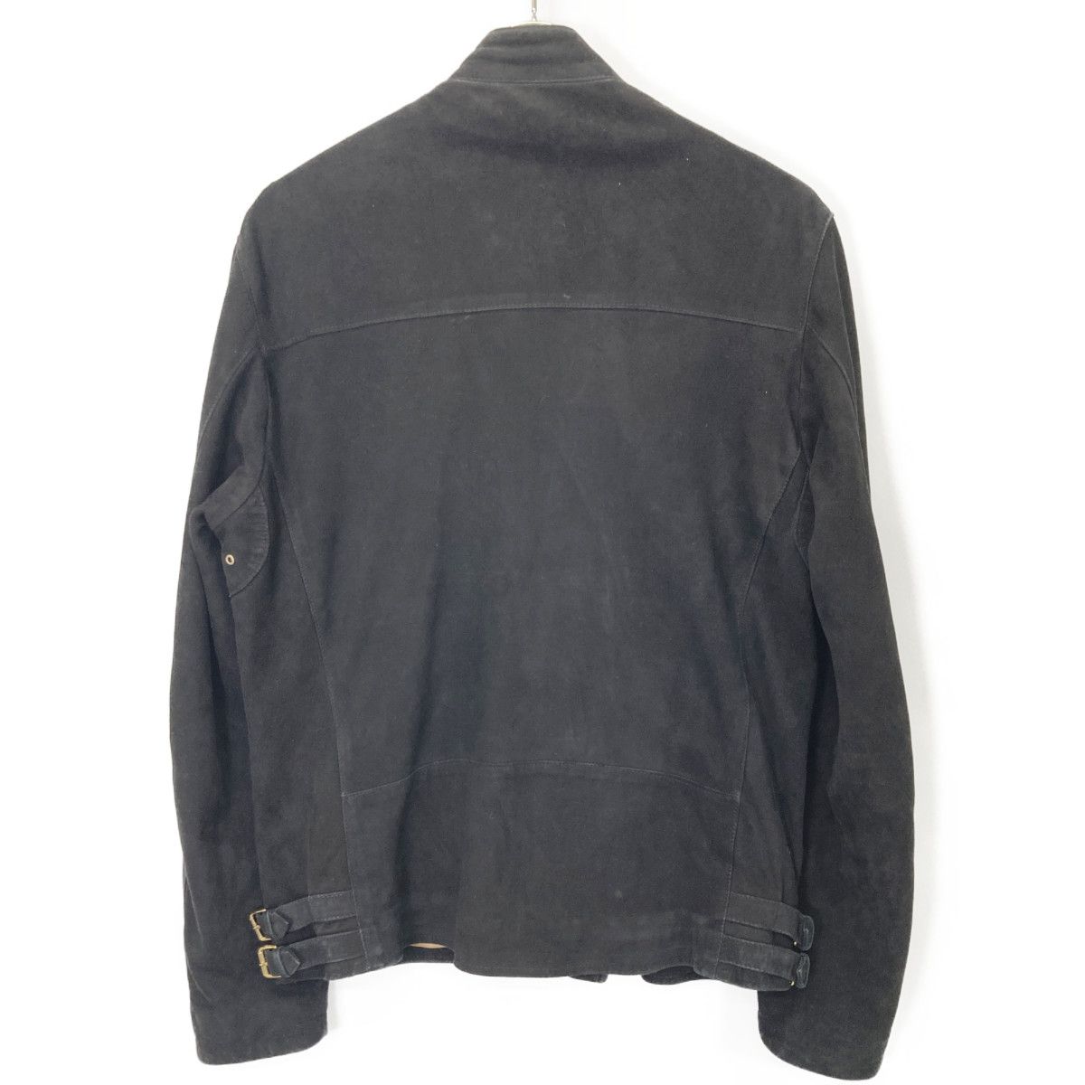 CINQUANTA チンクアンタ ﾌﾞﾗｯｸ H-517 ｽｴｰﾄﾞ ﾀﾞﾌﾞﾙﾗｲﾀﾞｰｽｼﾞｬｹｯﾄ 48