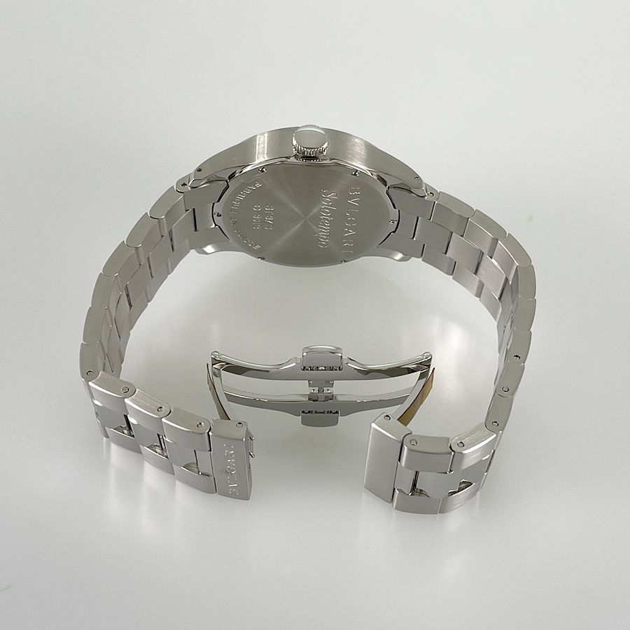 ブルガリ BVLGARI ソロテンポ ST37S 電池交換済 外装仕上げ済 クォーツ 