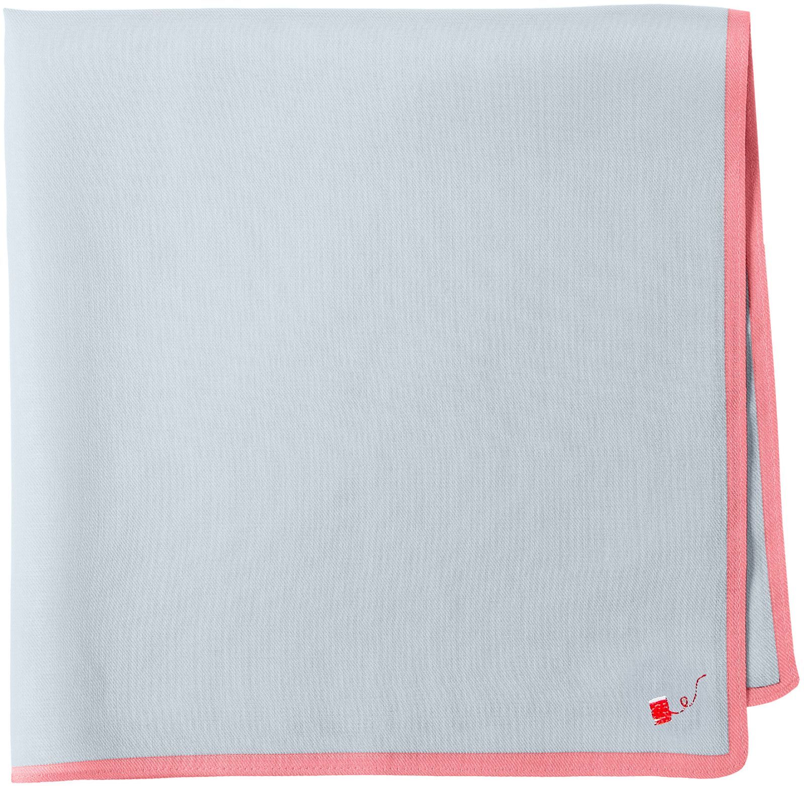 メッセージハンカチ handkerchief ALOHA クチデザイン ブルー×ピンク