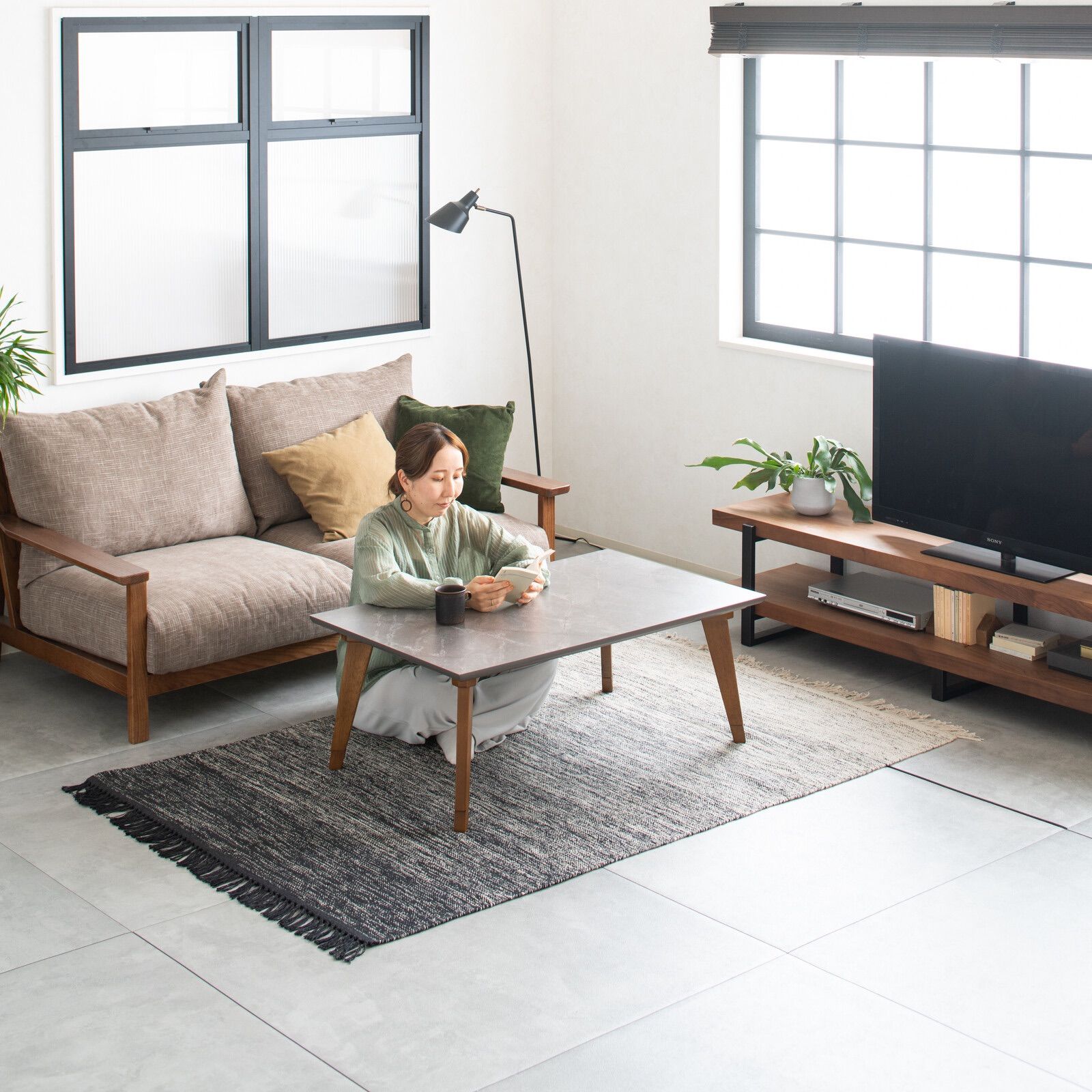 石目柄天板 コタツ