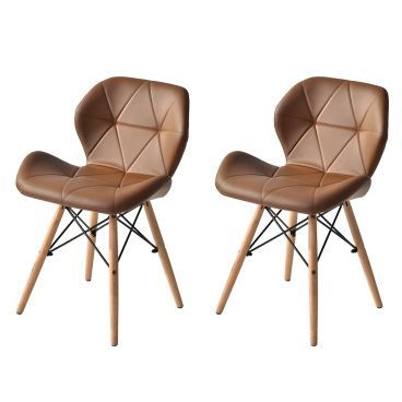 2脚セット】イームズチェアー ダイニングチェア クッション PU 正規品