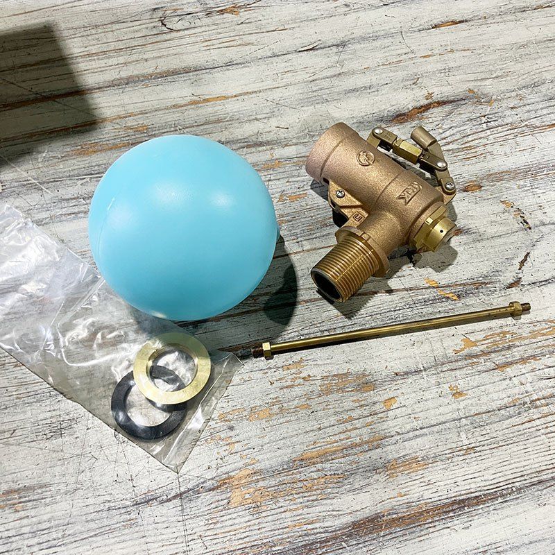 兼工業株式会社 横型ボールタップ FW25N 球寸 径120×M6 ポリ玉