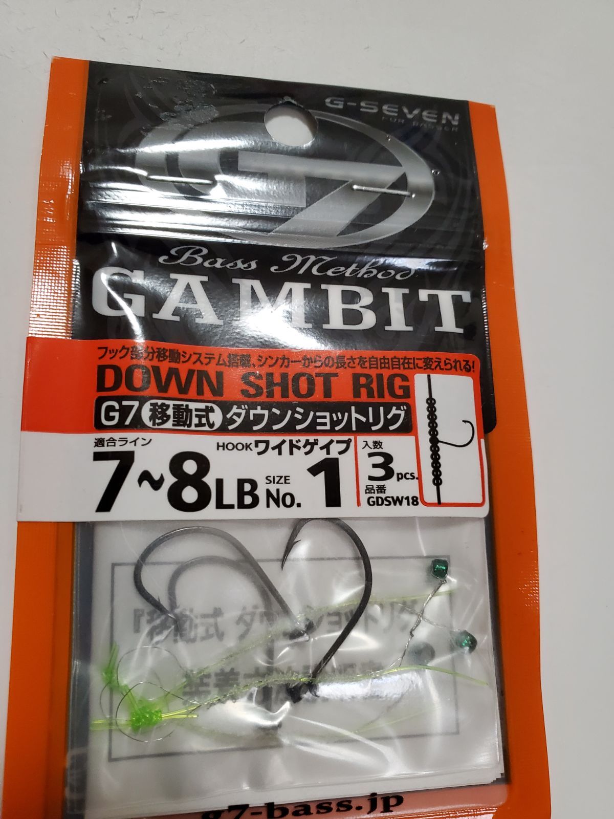 新品未開封】GAMBIT 移動式ダウンショットリグ g7 釣り小物 バス