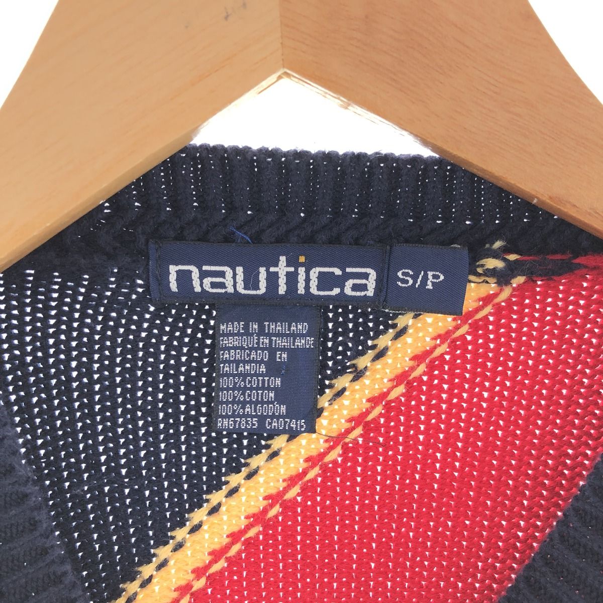 【希少 美品】nautica ノーティカ クレイジーパターンヴィンテージ 古着 90年代 ノーティカ NAUTICA クレイジーパターン ダウン