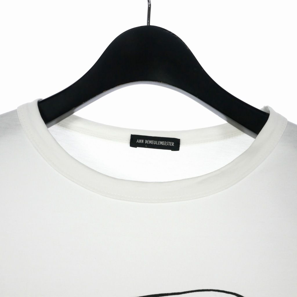 アンドゥムルメステール ANN DEMEULEMEESTER 22SS ジャージー スタンダード Tシャツ カットソー 半袖 S ホワイト 白  2201-M-JE45-228-003 国内正規 - メルカリ