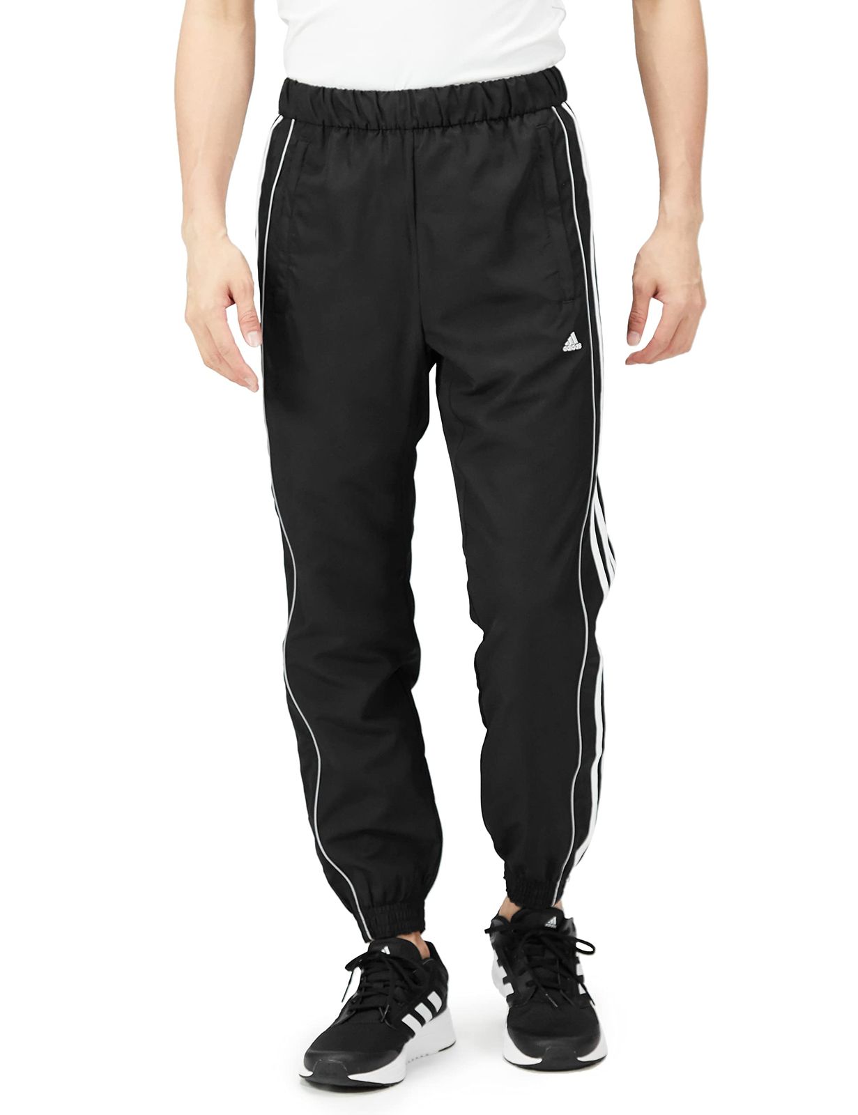 [アディダス] ロングパンツ シティ 3ストライプス ウーブンパンツ Q4579 メンズ ブラック (HP1372) M [ブラック (HP1372)] [M]