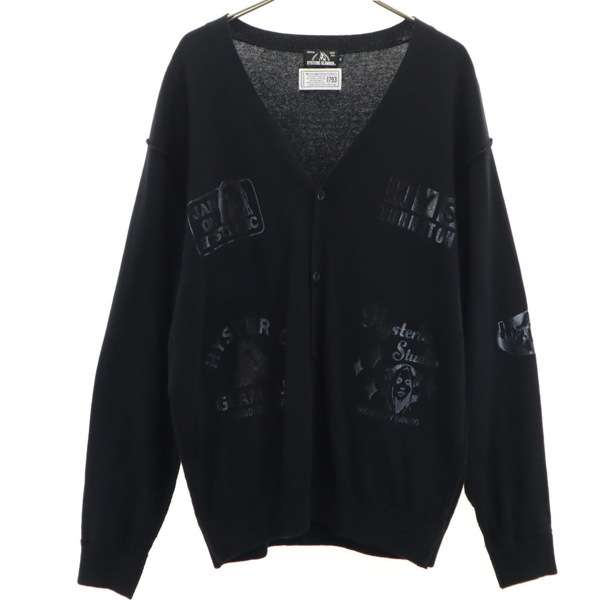 HYSTERIC GLAMOUR ヒステリックグラマー 長袖 Vネック ニット