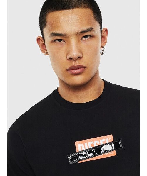 DIESEL Tシャツ SEEB BASU T-DIEGO-S7 クルーネック 半袖 カットソー ロゴT ボックスロゴ コットン 900 ブラック  XXLサイズ ディーゼル - メルカリ