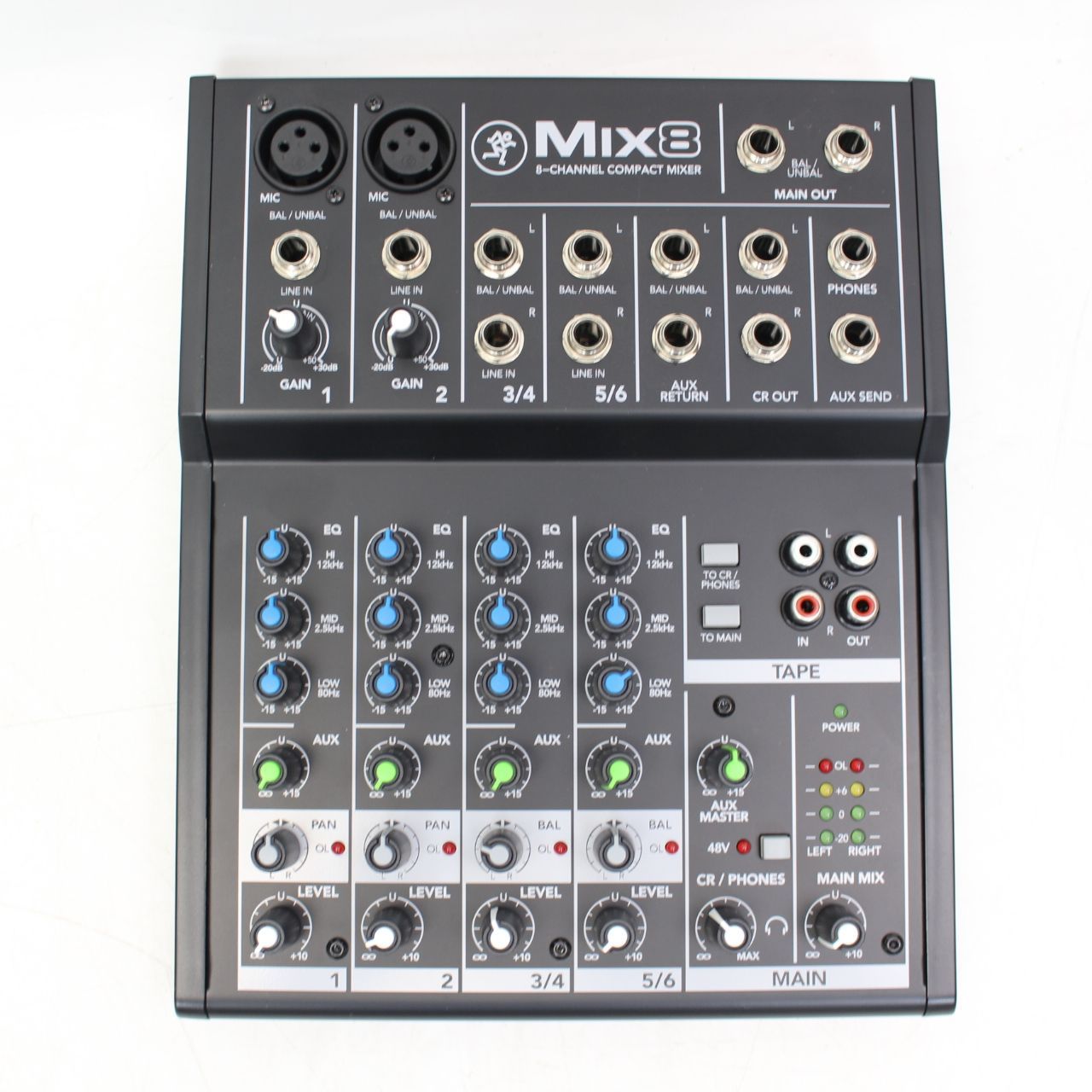 Mix8 アナログミキサー 8チャンネル MACKIE MIX8 8チャンネル コンパクト ミキサー(ハイヘッドルーム