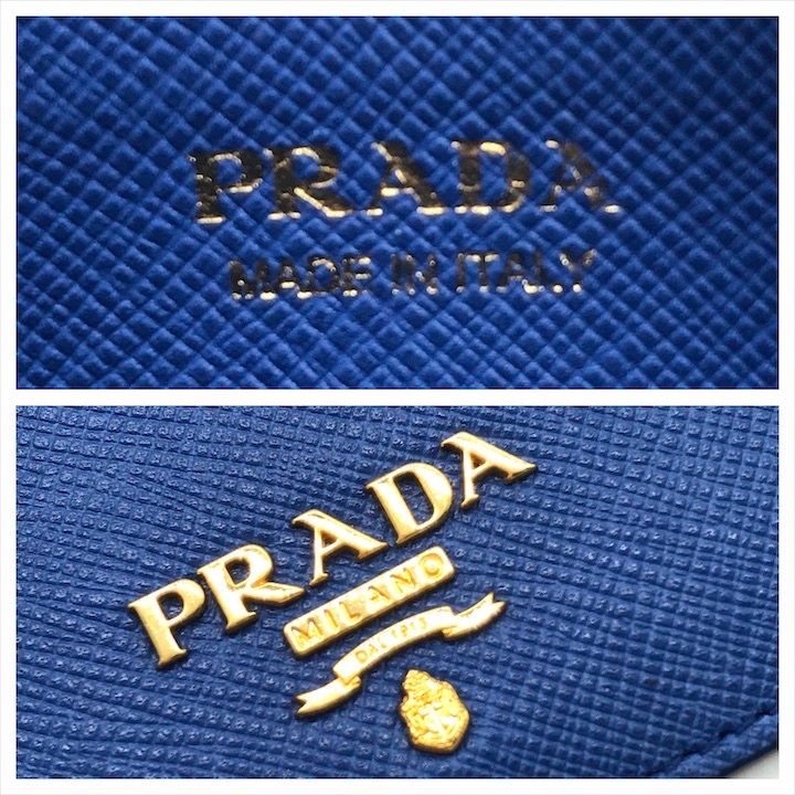 超美品 PRADA プラダ サフィアーノ メタルロゴ レザー カード