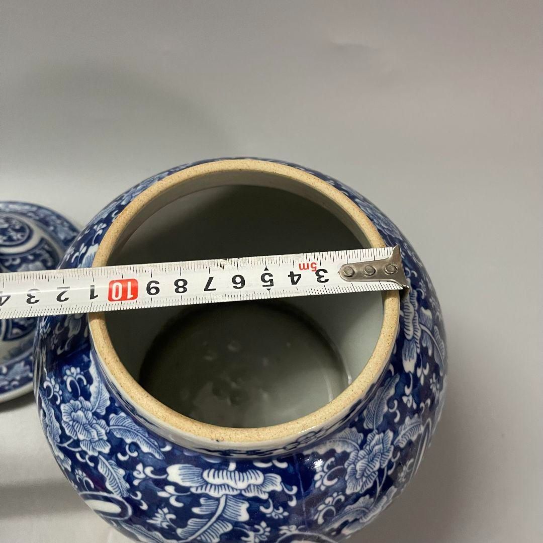 清末期青花磁器将軍壺 景徳鎮 陶磁器 装飾品 現代工芸品 美術品 置物 清末期青花磁器将軍壺 景徳鎮 陶磁器 装飾品 現代工芸品 美術品