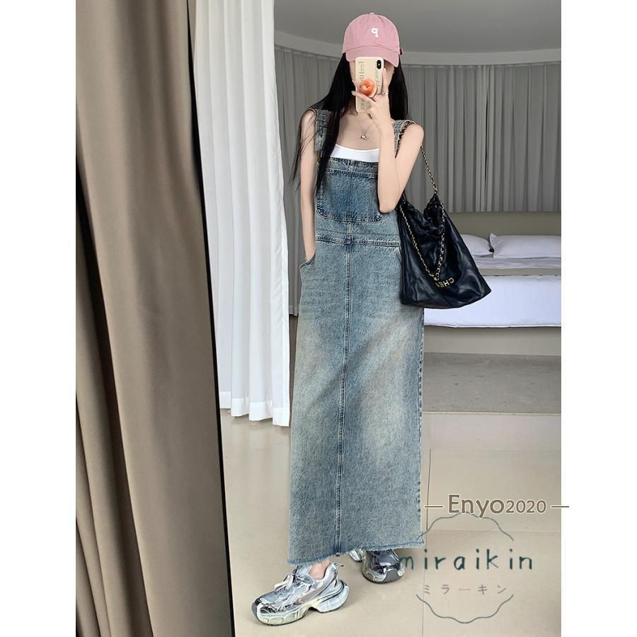 デニムサロペット サロペット オーバーオール ジャンパースカート オールインワン ゆったり 体型カバー 春夏 ママ マタニティ カジュア NEXPOTALLINN_EU
