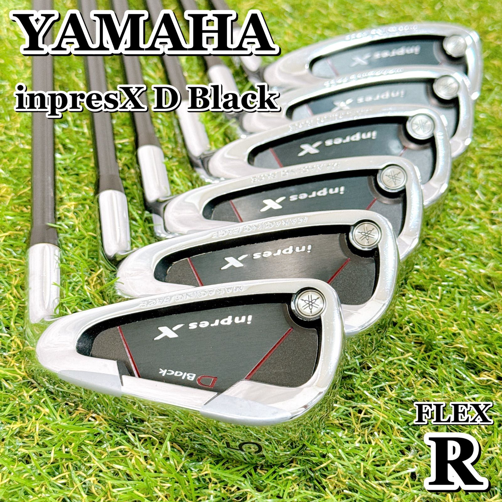 YAMAHA inpresX D BLACK ヤマハ インプレス アイアンセット 6本 