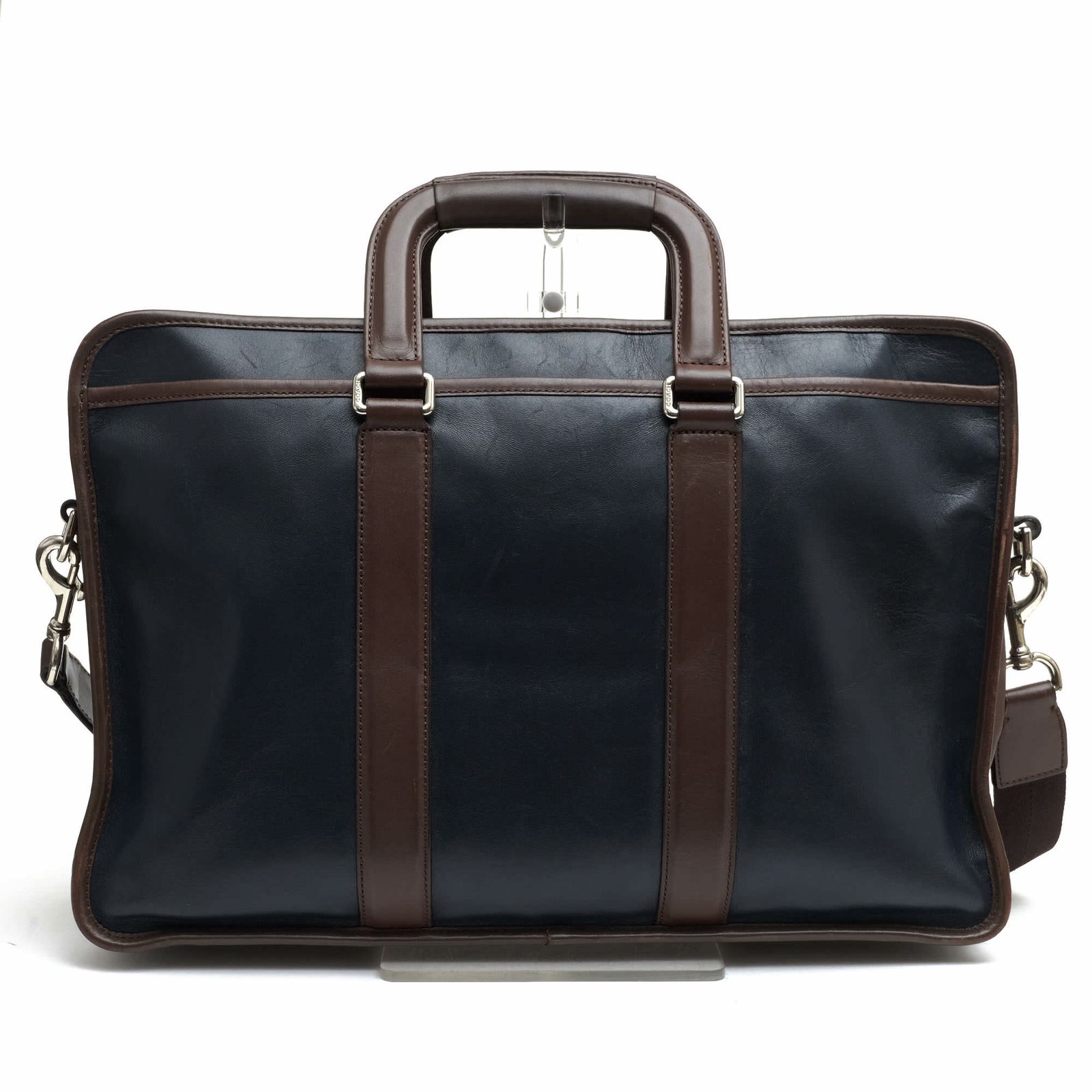 COACH レザー ビジネスバッグ 紺 コーチ／COACH バッグ ブリーフケース ビジネスバッグ 鞄 ビジネス