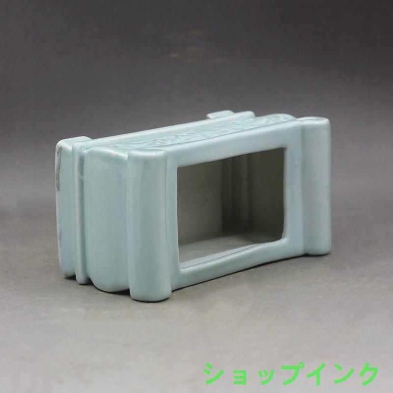 宋汝窯粉青釉菊弁支釘皿盤 景徳鎮 陶磁器 装飾品 現代工芸品 美術品 置物 宋汝窯粉青釉菊弁支釘皿盤 景徳鎮 陶磁器 装飾品 現代工芸品