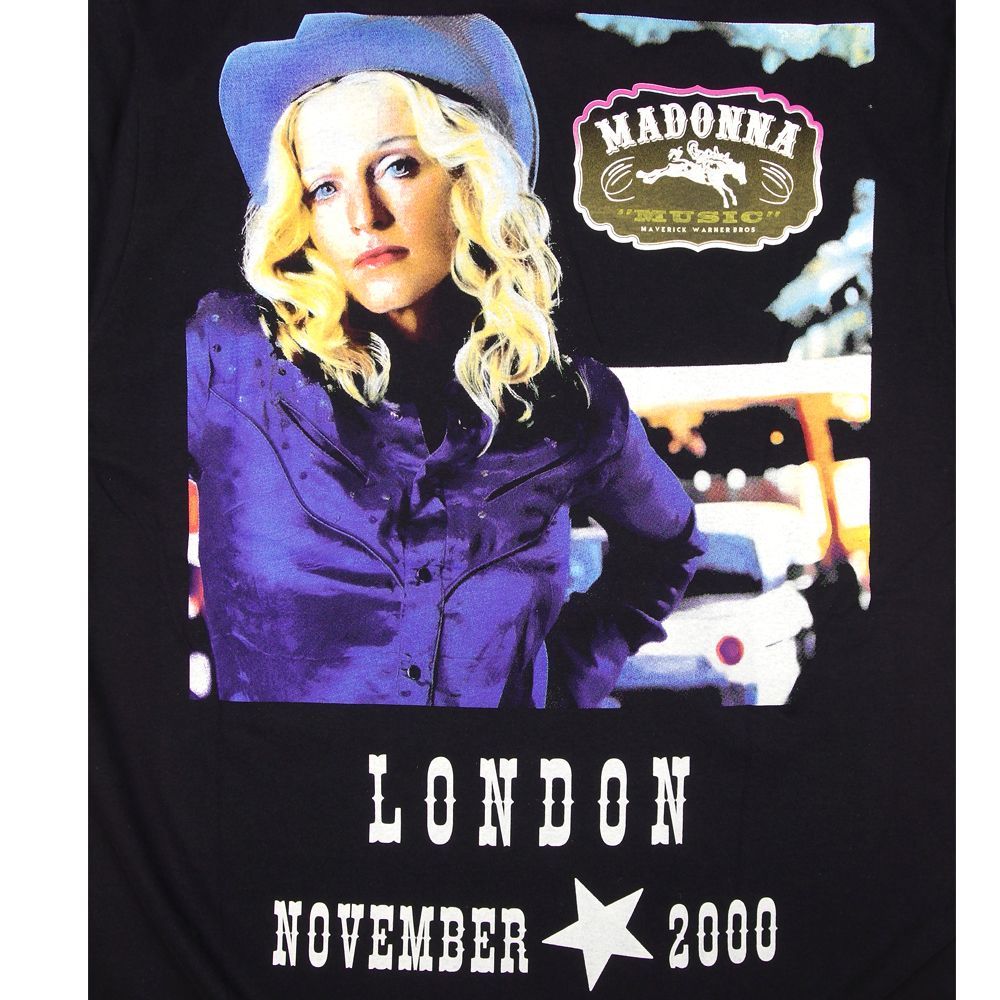 285 MADONNA マドンナ Tシャツ 美品 GILDAN製 ブラック Lサイズ バンド