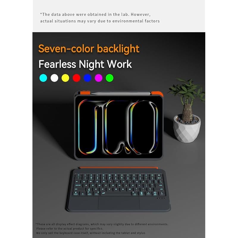 7色のバックライト 磁吸分離式