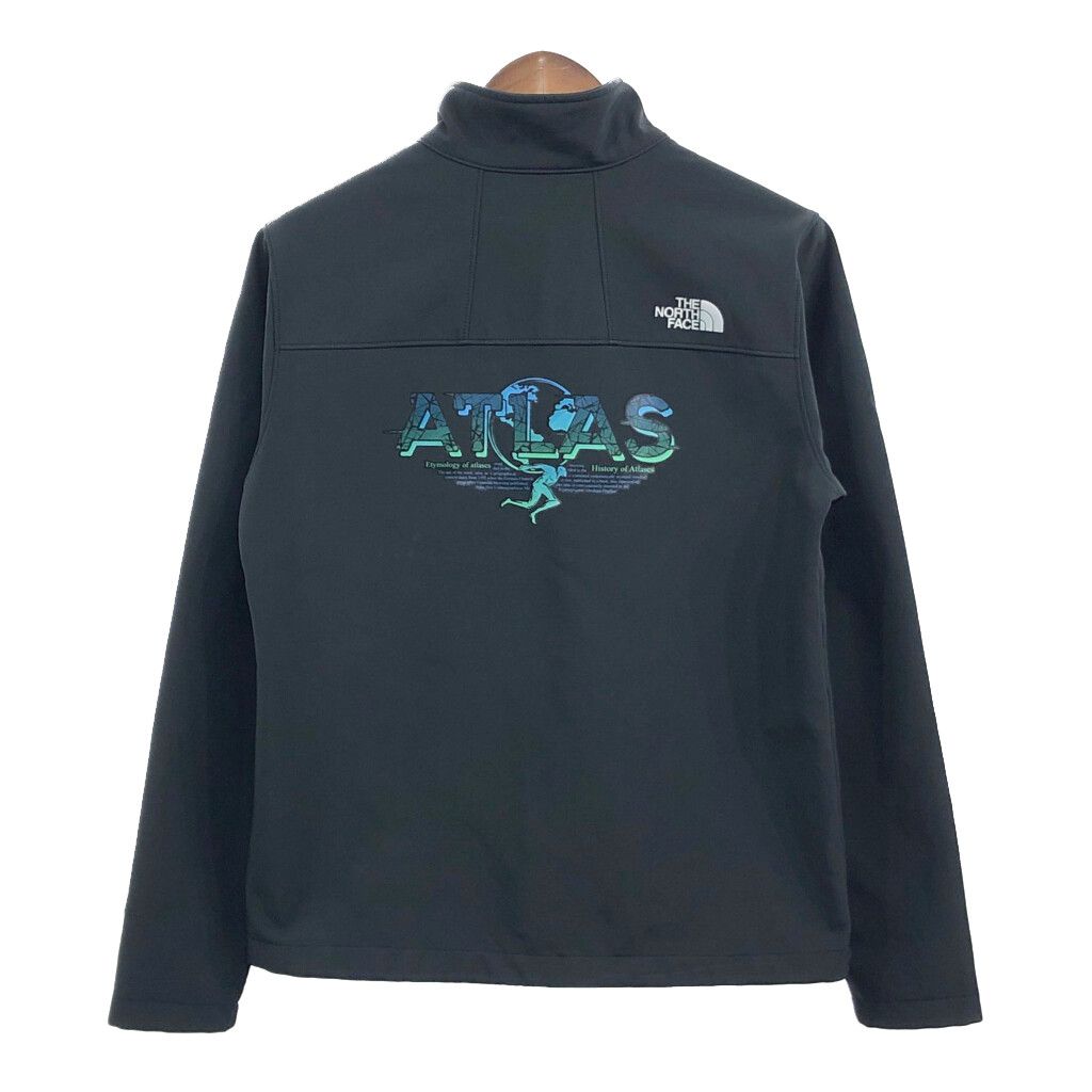【USA規格】ノースフェイス ソフトシェルジャケット 企業ロゴ 黒 古着 ノースフェイス ソフトシェルジャケット 刺繍ロゴ 古着. - メルカリ