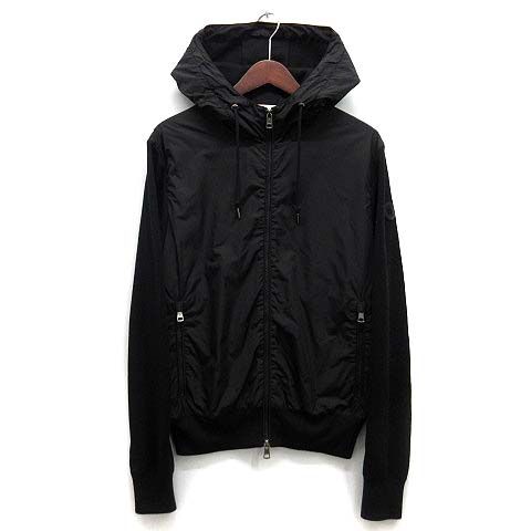 モンクレール MONCLER ハイブリッド ニット ナイロン ジップアップ