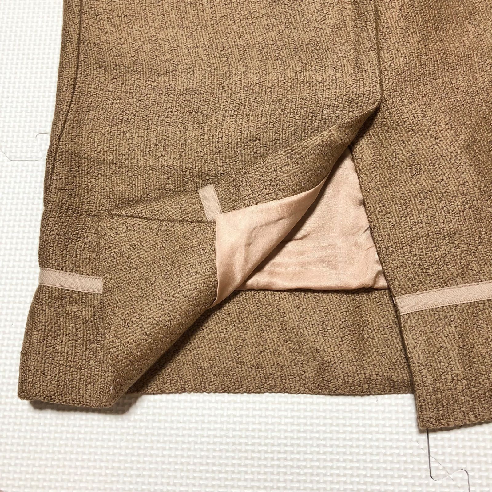 □極美品□PRADA プラダ 膝丈タイトスカート ウール混 size38(M