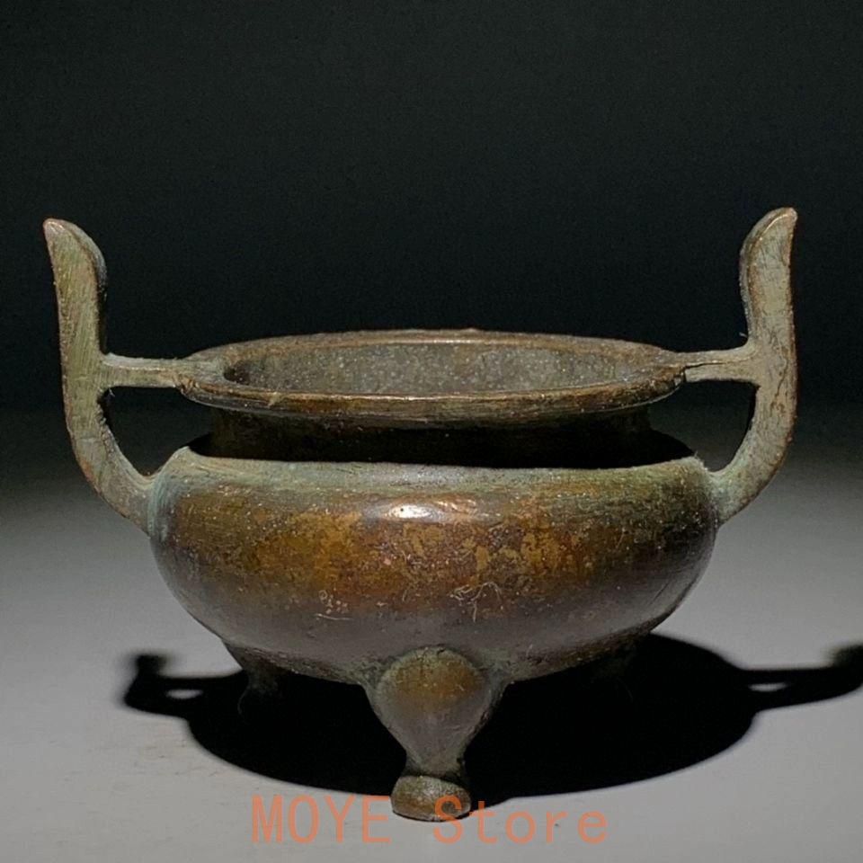 銅器 蘇工 如意三足香炉 宣徳炉線香盤 禅意茶道香炉 装飾品 工芸品 置物 沈香盤香炉 三足香炉 禅意香炉 仏事香炉 銅製 工芸品 美術品
