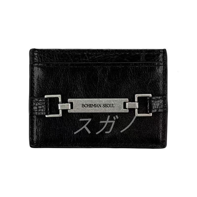 【BOHEMIAN SEOUL】BOHEMSEO KEYRING CARD WALLET 革 カード入れ bohemian seoul》 KEYRING CARD WALLET (BOHEMSEO/カードケース
