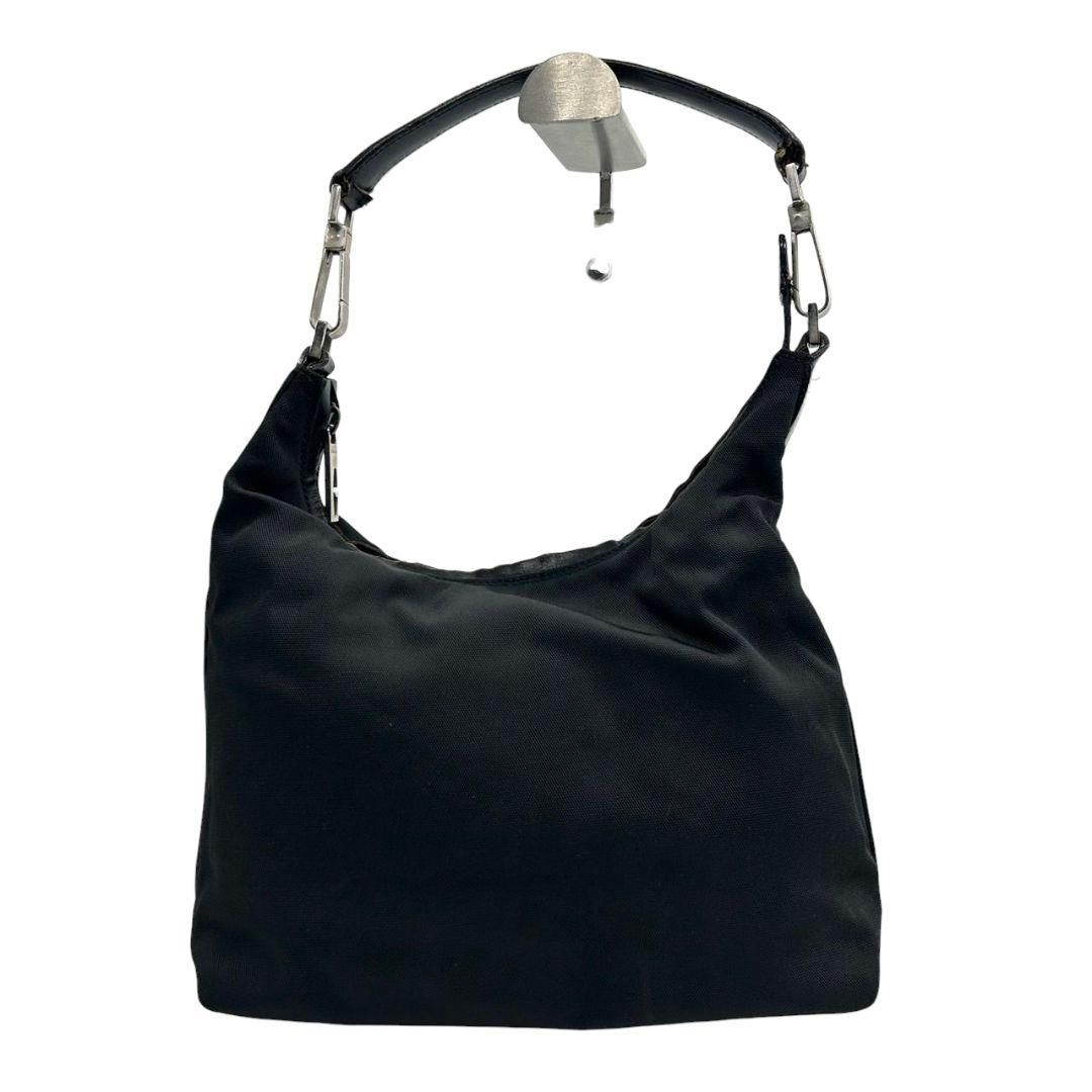 グッチ ハンドバッグ 黒 ワンショルダー ナイロン レザー GUCCI トート  