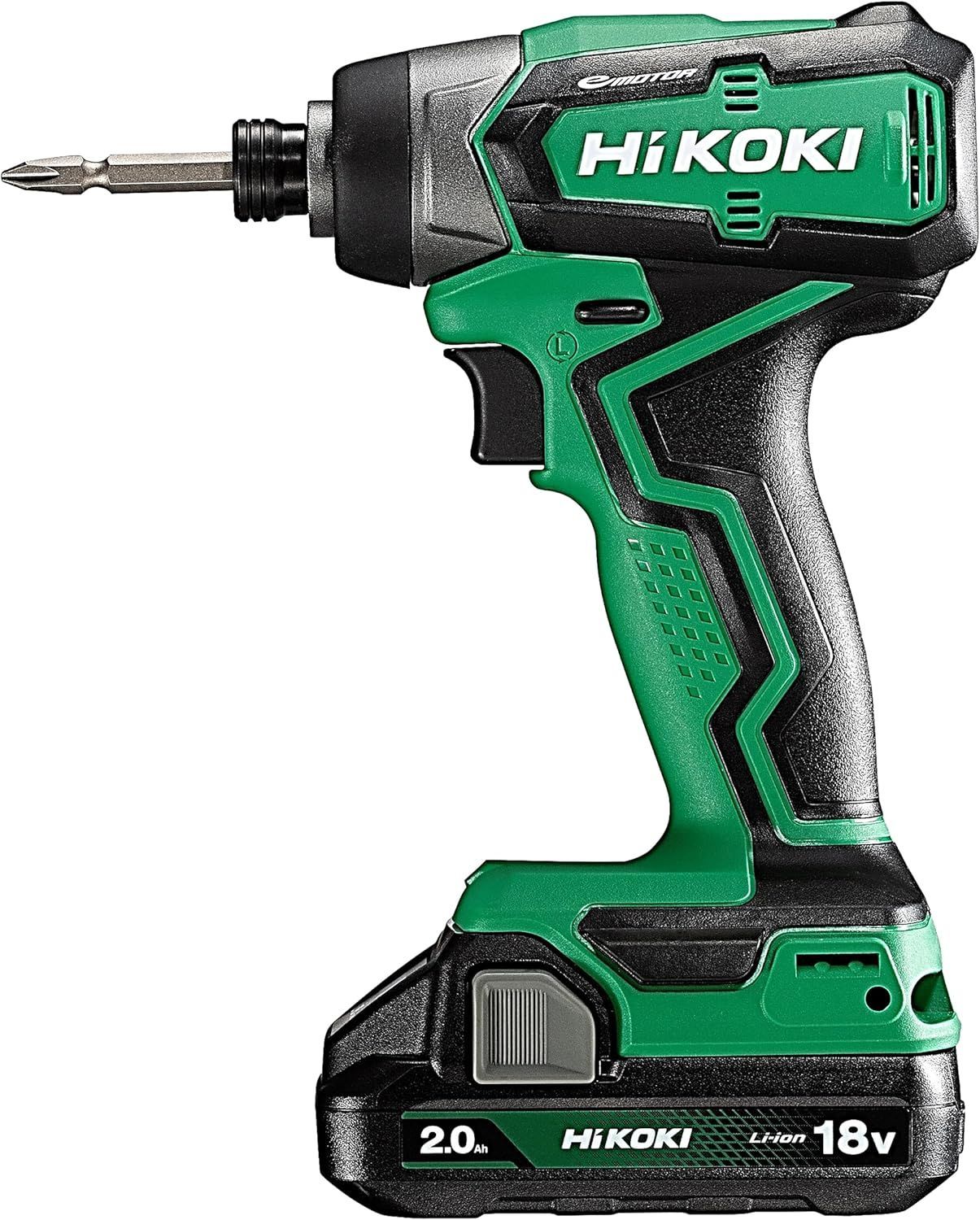 HiKOKI ハイコーキ 18V インパクトドライバー WH18DD 初回修理保証 2.0Ahバッテリー2個 充電器 ケース付 電動ドライバー WH18DD 2BG