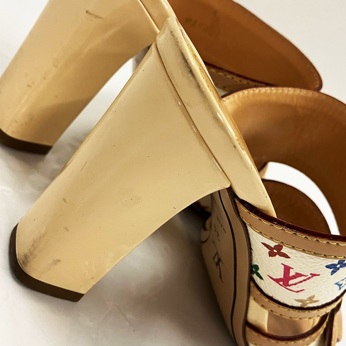 ルイヴィトン　サンダル、34(21.5) LOUIS VUITTON ルイヴィトン モノグラム マルチカラー サンダル