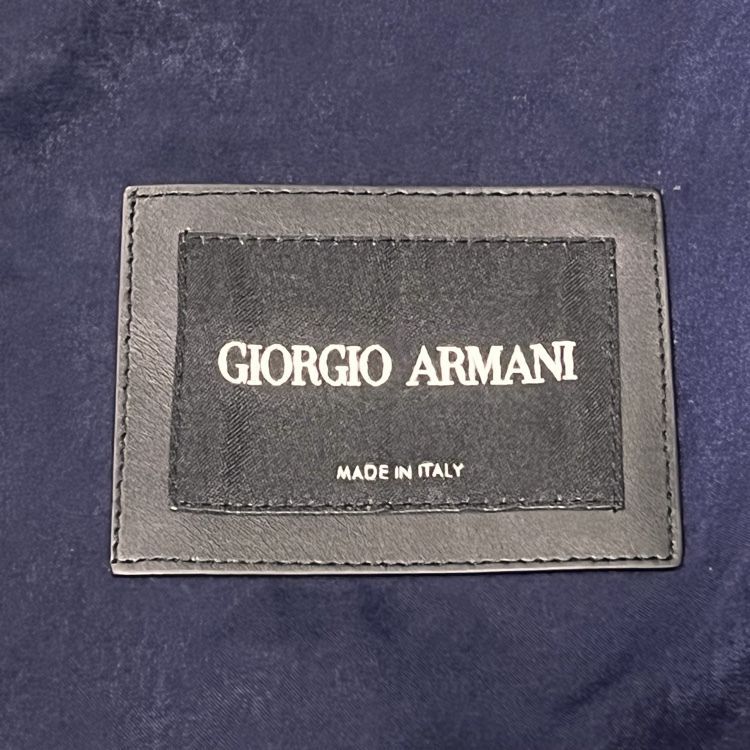 GIORGIO ARMANI ジョルジオ アルマーニ スエード フード付き ジップ