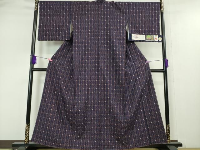 平和屋本店□極上 本場琉球 読谷山花織 紬地 草木染 知花トミ作 証紙