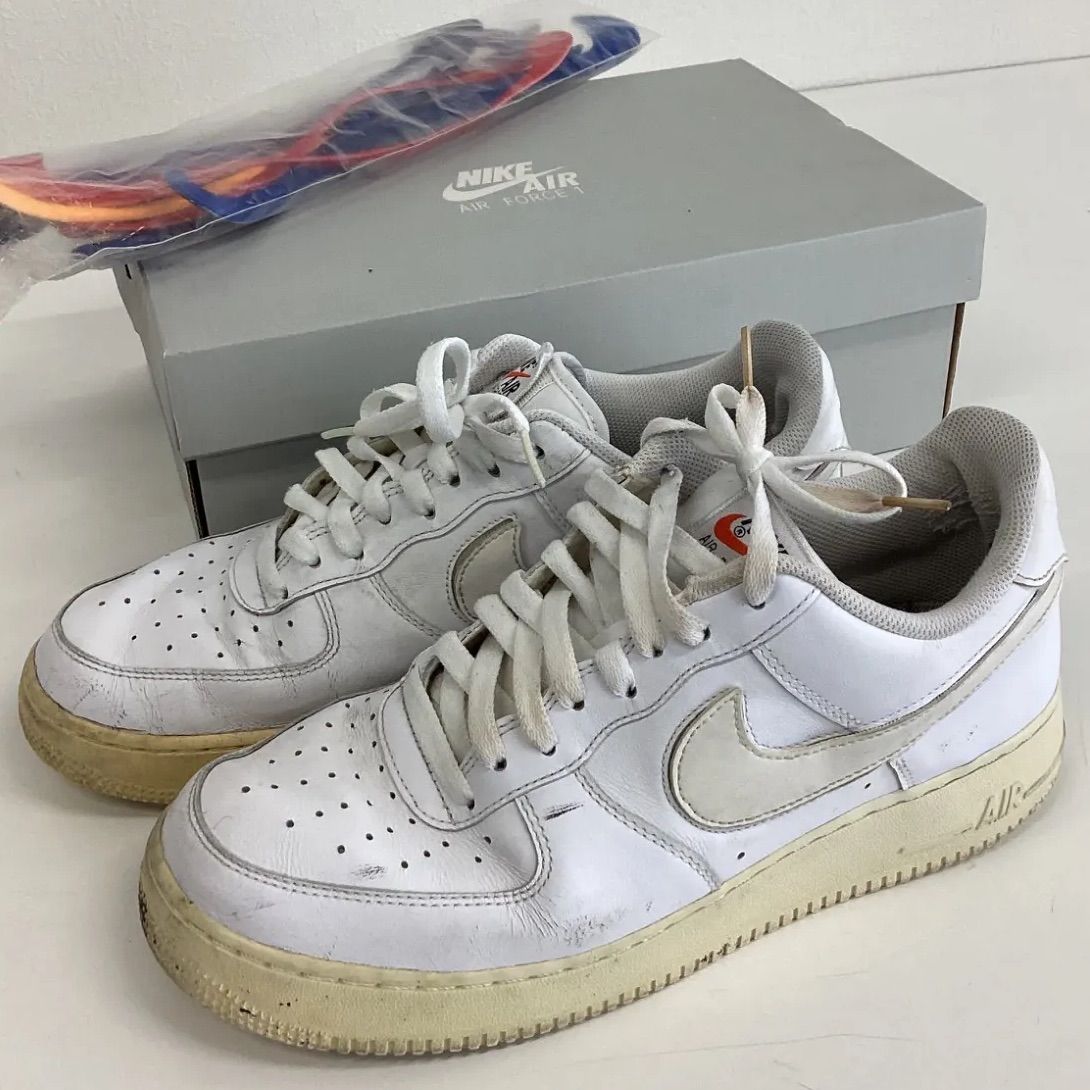 NIKE AIR FORCE 1 07 QS SWOOSH PACK WHITE ナイキエアフォースワン  