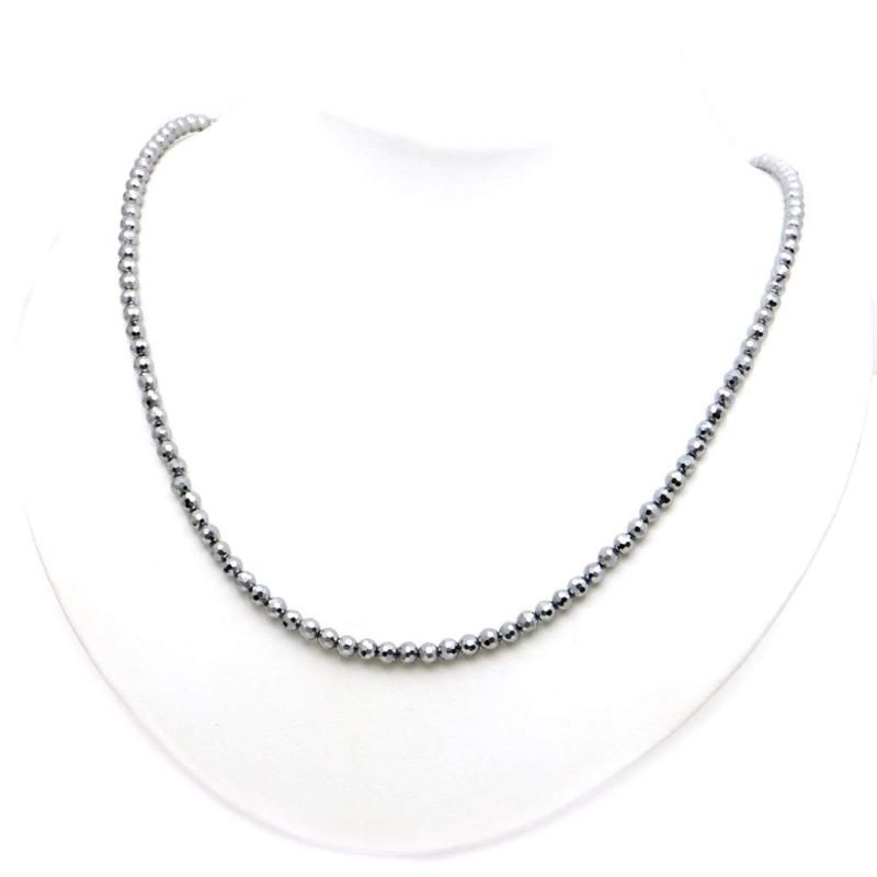 GOLD STONE] テラヘルツ鉱石 ネックレス ミラーカット 4mm 軽い