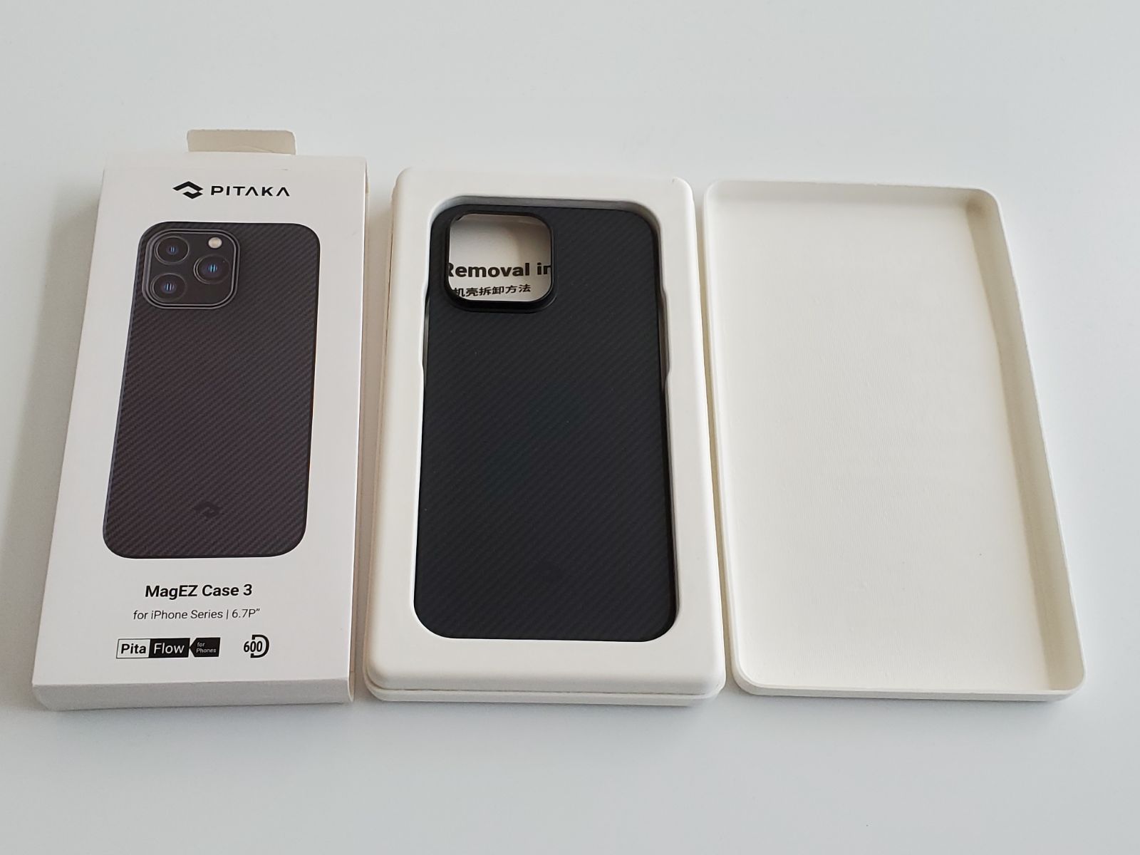 PITAKA」 iPhone14 Pro Max ケース MagEZ Case 3 600Dアラミド繊維製