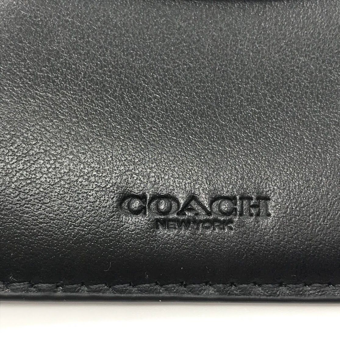 COACH コーチ　シグネチャー　名刺入れ　PVC　ブラック コーチ COACH カードケース PVC レザー シグネチャー 58110