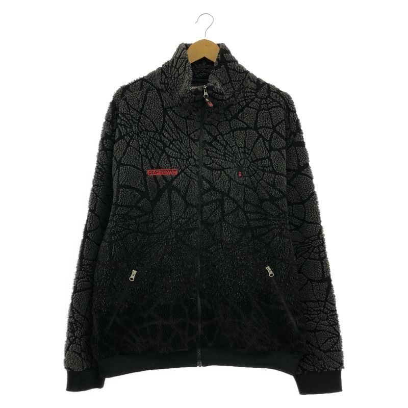 Supreme 22AW Spyder Web Polar Fleece Jacket サイズXL ブラック シュプリーム 17