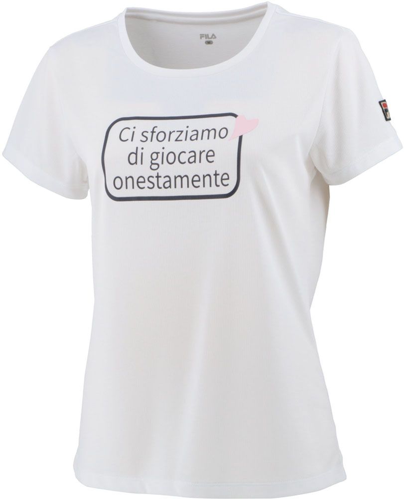 フィラ FILA テニス グラフィックTシャツ  VL2595 01 ホワイト