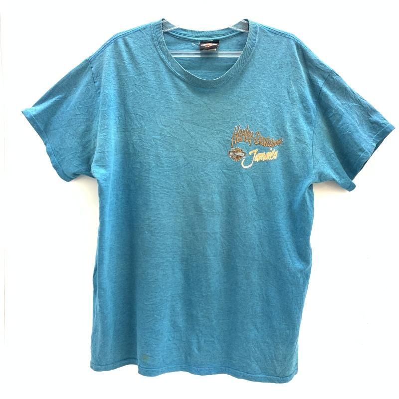 【国内正規品】 Harley Davidson JamaicaTシャツ L ターコイズブルー 92 希望